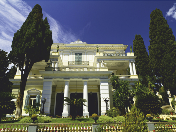 Achilleion palace in Gastouri, Corfu